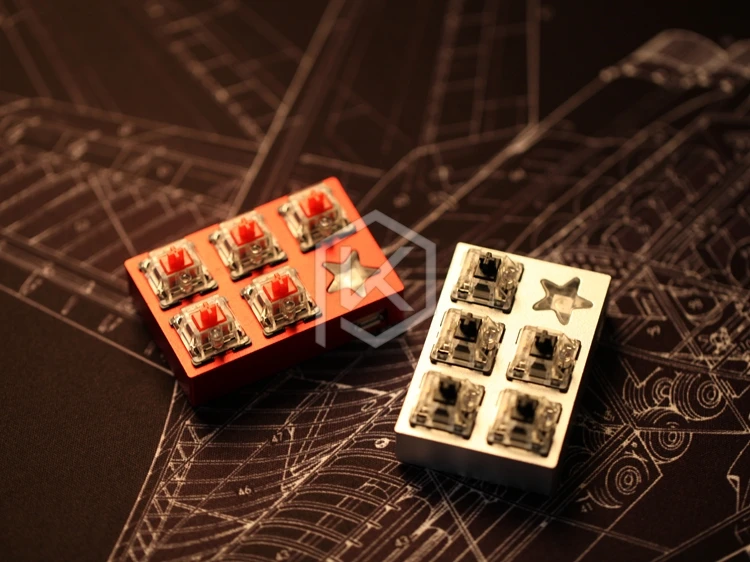 Goedkoop Staryu Mini Macro Pad custom toetsenbord door tkg kai Mini macro pad mechanische toetsenbord 5 toetsen