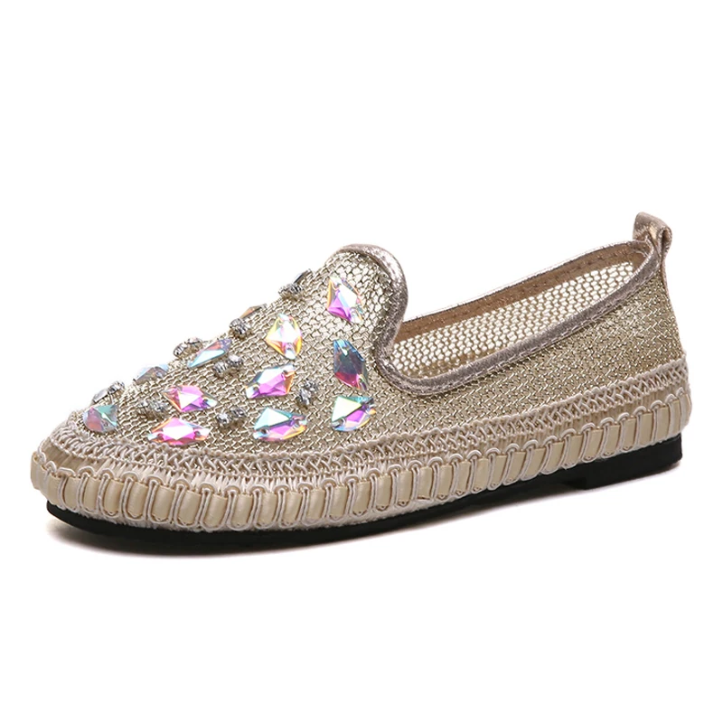 

Summer Rhinestone Sandals Women Shoes Version of The New Summer Diamond Mesh Casual shoes woman