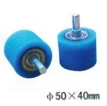 4PCS/LOT M10-50x40mm   Wrapping Machine Silicon Rubber Wheels Pulley Flat  Belt Bearing Wheel