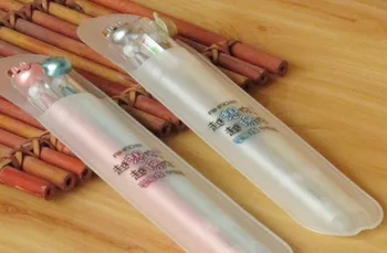 

korea fresh Erasable gel pen cartoon stationery prize gift kawaii office writing student pen 83382 blue needle ink pen 24pair