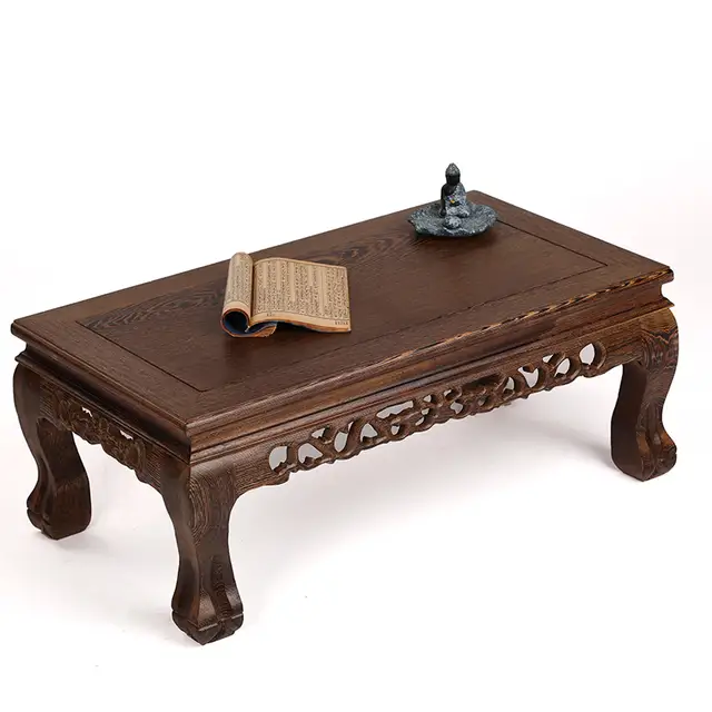 Mahogany Furniture Wooden Rectangular Solid Wood Carved Tiger Feet