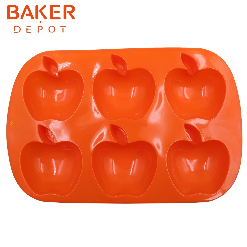BAKER DEPOT 6 полости силиконовые инструменты для выпечки кухонная утварь в форме