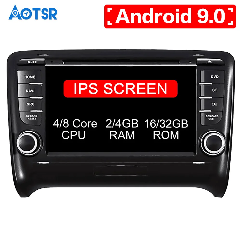 Android 9.0 8 core Car DVD CD player GPS Navigation Auto radio Stereo For Audi TT 2008-2014 S3 car Multimedia system 2 din radio