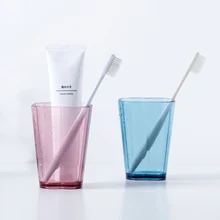 Стакан для ванной питьевой зубной щетки Кружка зуб цилиндр молоко Gargle Органайзер Вода Кофе Молоко держатель хранение прозрачное