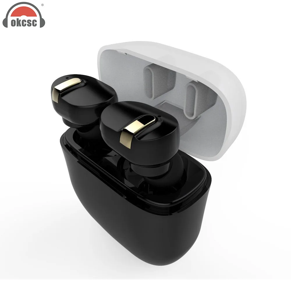 

OKCSC New i8 Active Noise Cancelling Earphones Portable Wireless Bluetooth Earphones With Mic Headset for Phone xiaomi