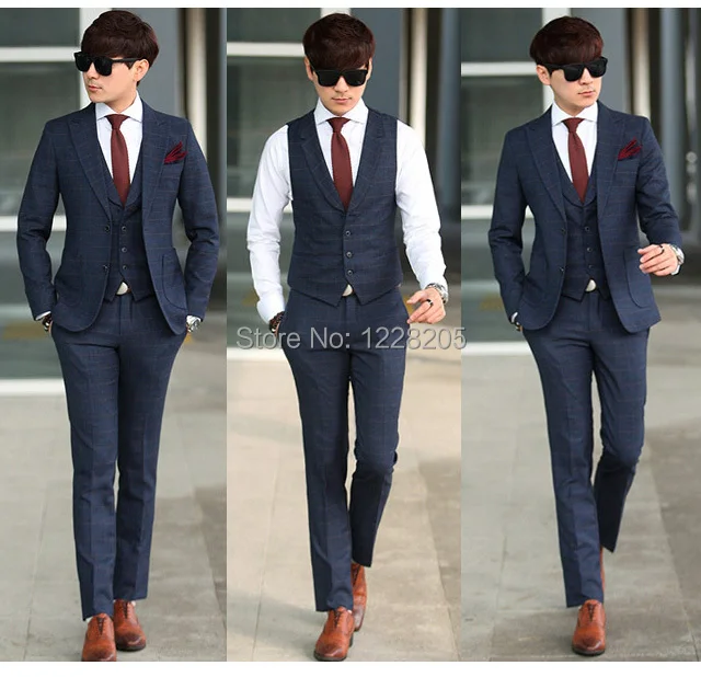 3 piece skinny suit