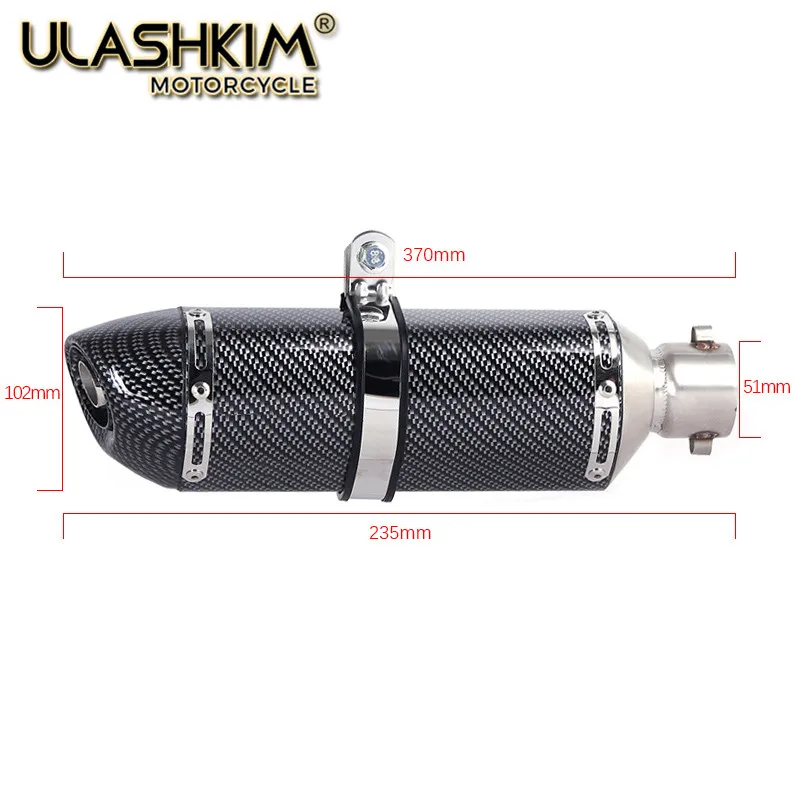 Motorcycle Full System Exhaust Muffler Escape Middle Link Pipe Slip On For yamaha XMAX300 XMAX250 XMAX400