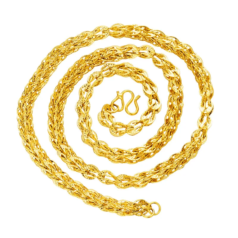 OMHXFC Европейская мода женская вечеринка свадебный подарок длинные 50 см элегантный Феникс Настоящее 18 к золотая цепочка ожерелье NL22