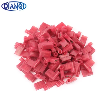 

Terminals FLDNY1-250 FLDNY1.25-250 Nylon brass Flag Female Terminal insulated WIRE CONNECTORS 100PCS 0.5-1.5mm2 AWG22-16 FLDNY