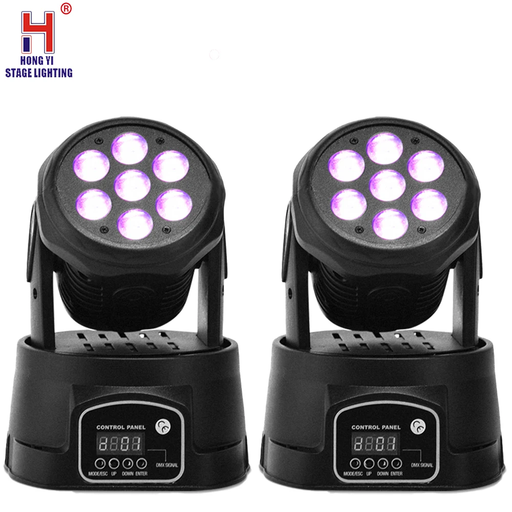 

Dj lighting full color rgbw moving head stage light 7x12 led DMX Wash dj light disco party light 2pcs/lot