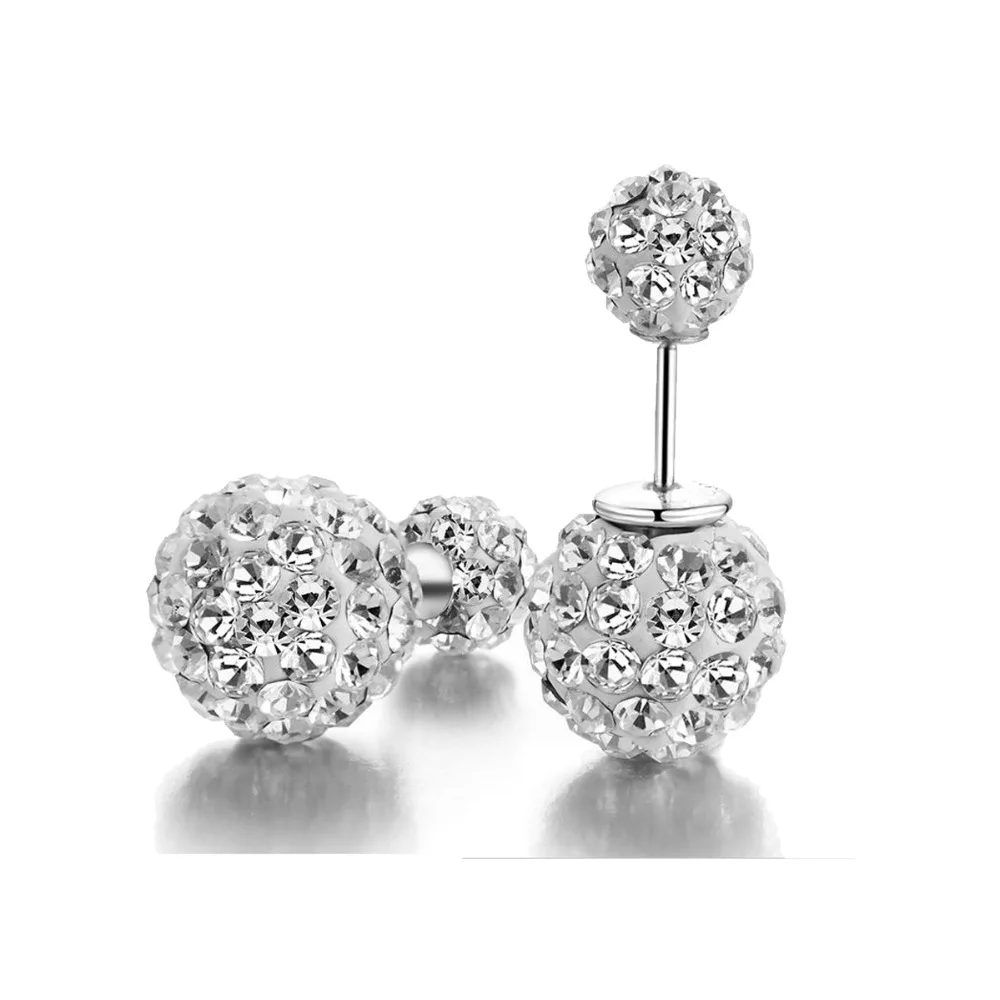 Double Sided Crystal 925 Sterling Silver Studs Tribal Earrings Double Sided Crystal 925 Sterling Silver Studs Tribal Earrings In Stud From Jewelry Accessories On Aliexpress Alibaba Group