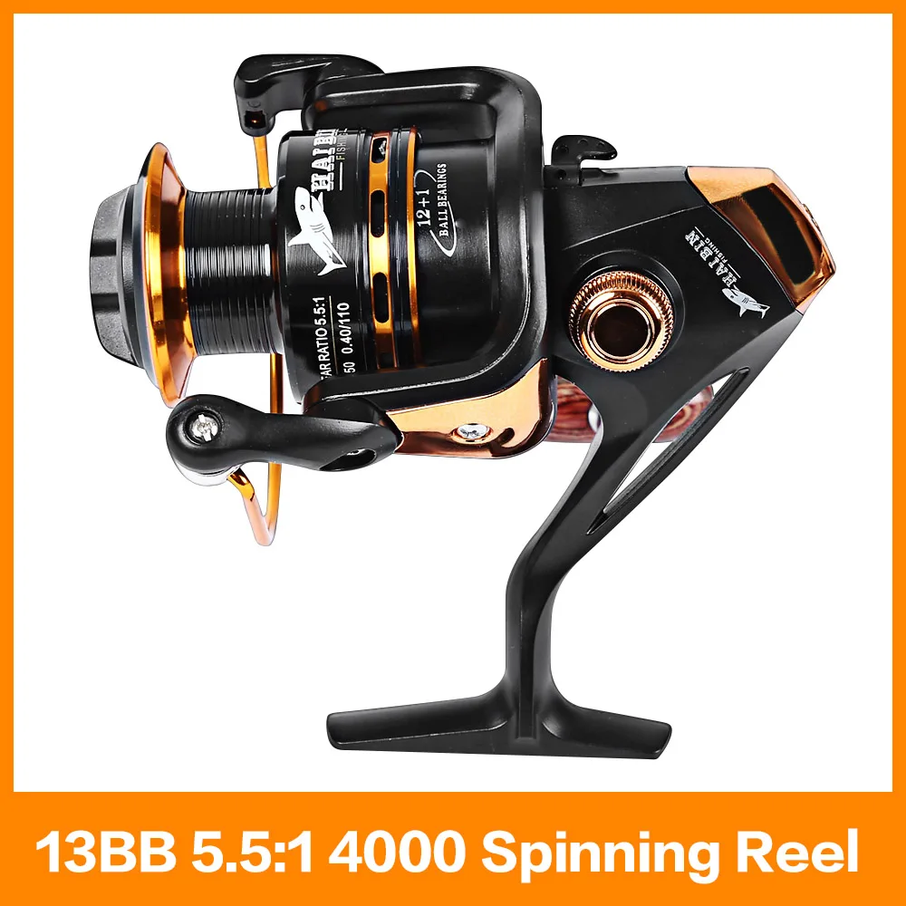 

Hot Sale YA2000-YA5000 13BB 5.5:1 Spinning Reel Casting Fishing Reel Lure Tackle Line Metal Sea Spinning Fishing Reel