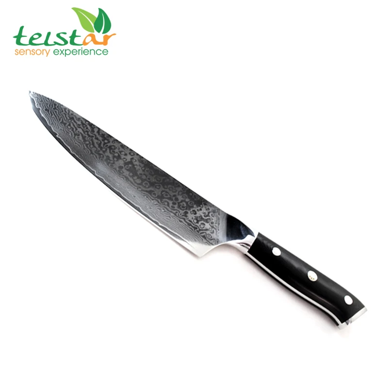 

8 inch Professional Damascus Steel Chef Knife Japanese VG10 Core Blade Razor Sharp Kitchen Knives G10 Handle Meat Slicer
