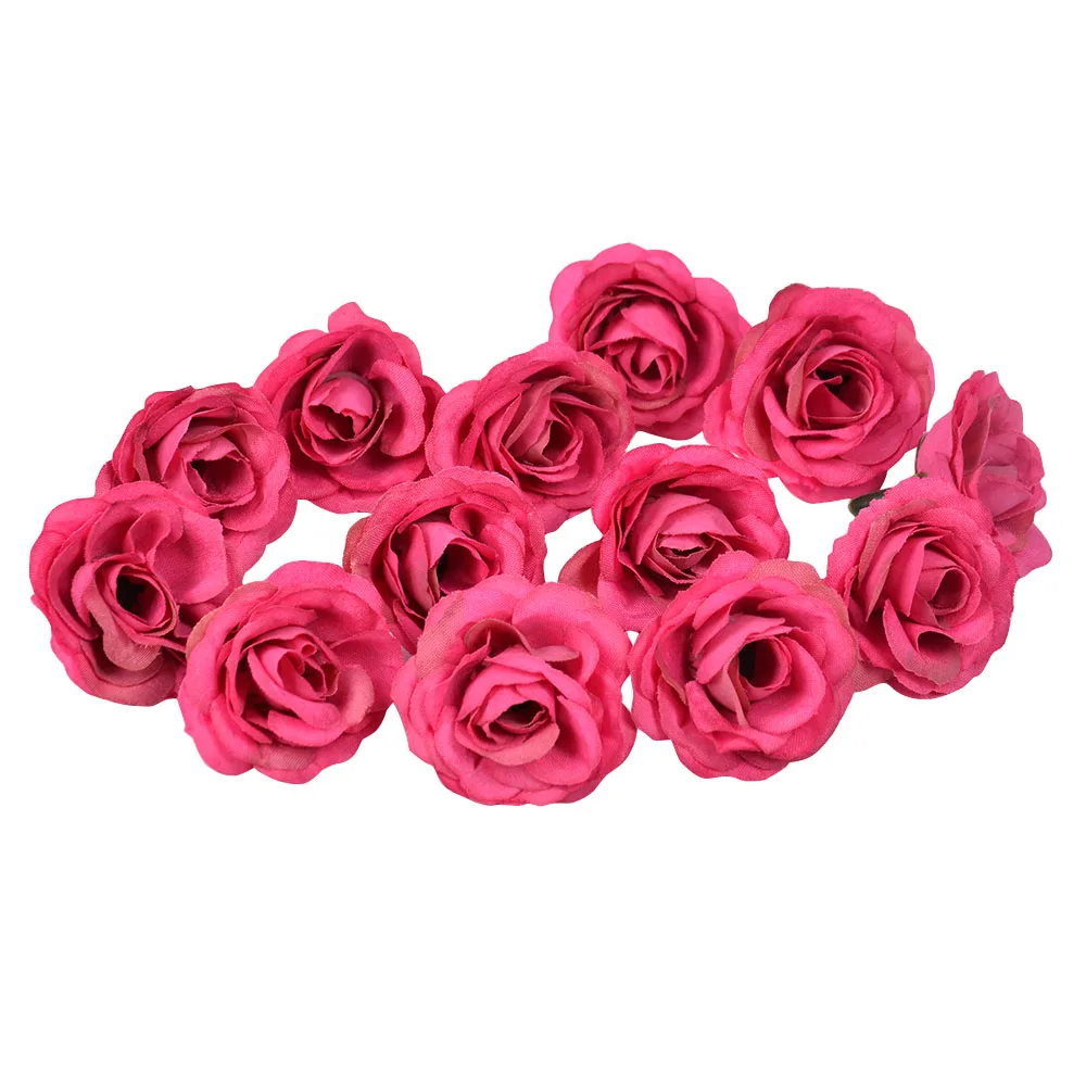 10 шт. 3 см Мини Шелковый цветок розы голова искусственный цветок для свадьбы украшения дома DIY ВЕНОК спальня обувь шляпы аксессуары