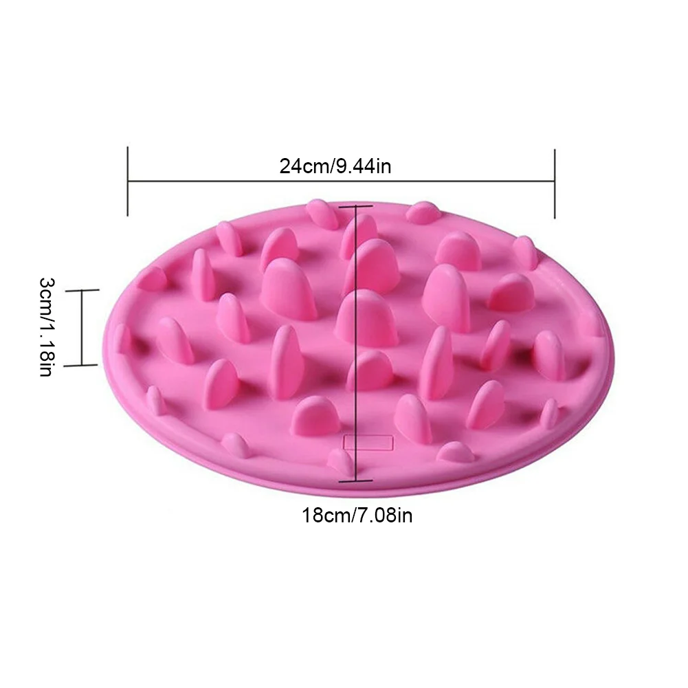 Pet Dog Feeding Food Dish Bowl Silicone Puppy Slow Down Eating Feeder Dish For Dogs Supplies