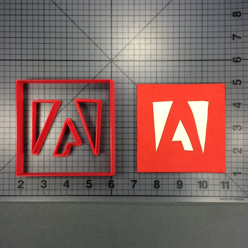 

Adobe Icon Cookie Cutter Set Custom Made 3D Printed Fondant Cupcake Cutter Baking Accessories Cookie Molds Cake Decoration Tools