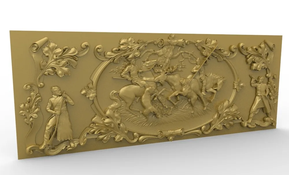 3D модель рельеф STL модели для ЧПУ резьба по дереву машины гравировки artcam type3 aspire M421