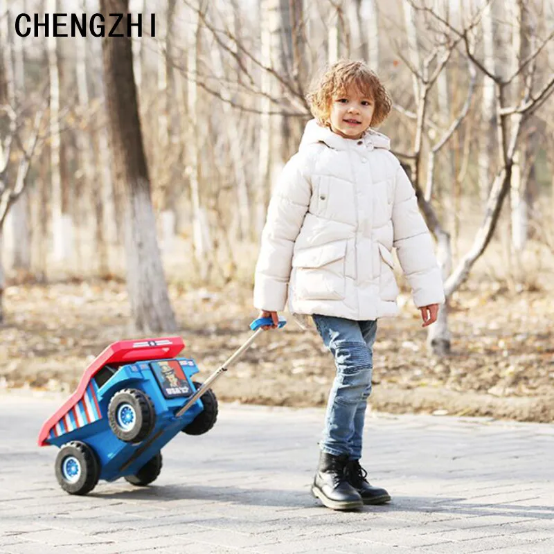 CHENGZHI ABS милые дети тележки игрушка мальчика камера мешок Детский чемодан для сидения