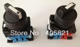 

1N/O+1N/C Standard Handle Knob 3Position Select Selector Switch AR22PR-3-11B Mouting Hole 22mm