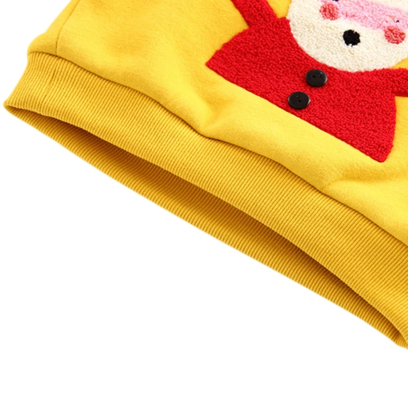Рождественский Зимний пуловер Детские свитера с героями мультфильмов верхняя одежда с длинными рукавами с круглым вырезом для детей трикотаж M1