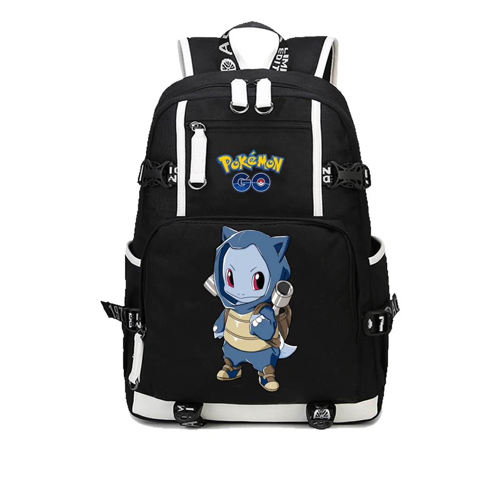 

Japan anime Pocket Monster backpack Pikachu cosplay canvas Printed Rucksack Schoolbag Student bookbag men women backpack