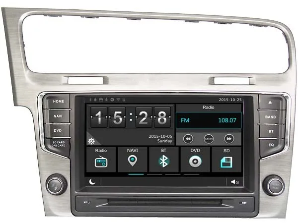 Clearance Car DVD GPS mutimedia system for VW Volkswagen  Golf7 MK7 2013 Radio Navi Bluetooth HD Multimedia System 3G WIFI DVR SWC DSP 0