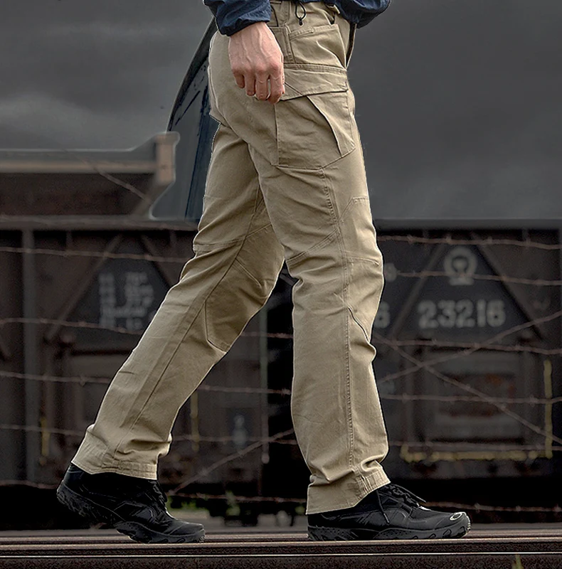 Брюки-карго; военные тактические брюки; камуфляжные повседневные брюки; мужские рабочие брюки-шаровары; темно-синие уплотнения; страйкбол; боевые брюки