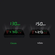 Автомобильный HUD Дисплей проектор Цифровой осветительный прибор для самоприспосабливающаяся превышение скорости Предупреждение температура воды при стирке OBD и спидометров