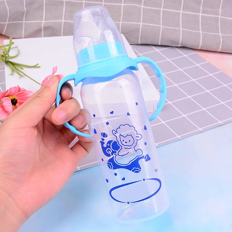 PP бутылка Розовый Синий для кормления новорожденных бутылка для кормления ребенка воды стандартный размер