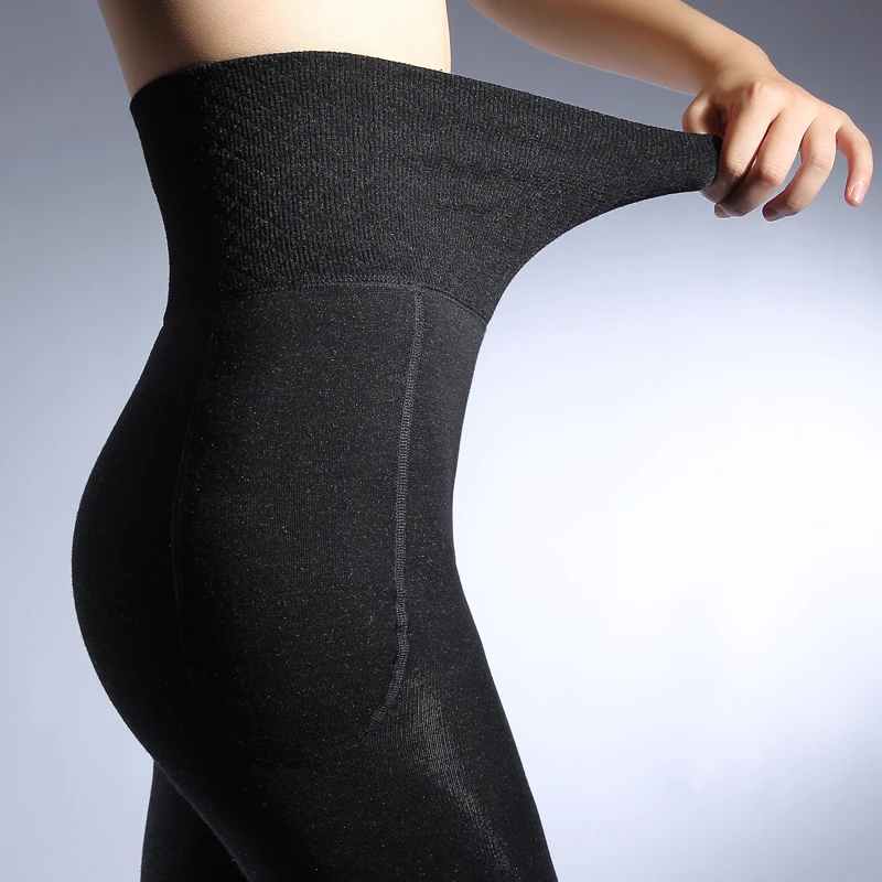 

Women Leggings Outside Thicken Winter Warm Leggings Women Winter Wool Legging 10Cm High Waist Slimming Female Velvet Warm Pants