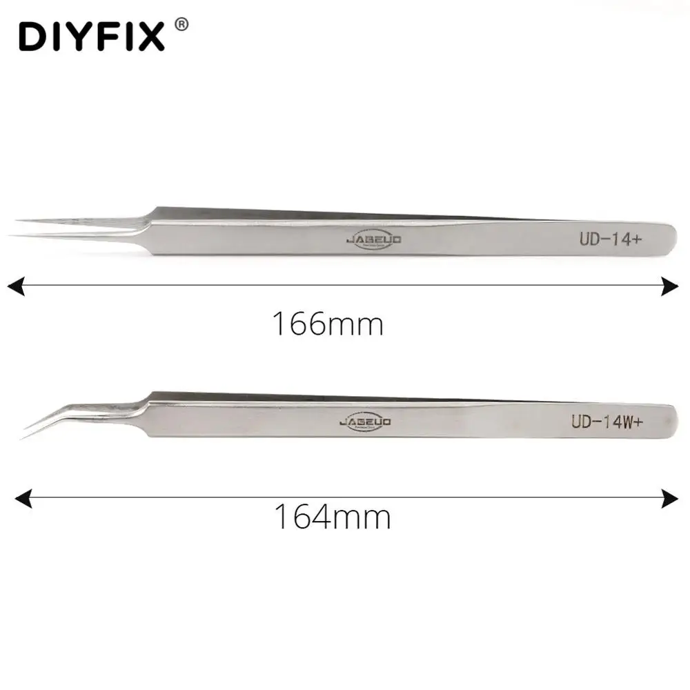DIYFIX Precision Пинцет ультратонкие антистатические прямые пинцет плоскогубцы для Fly