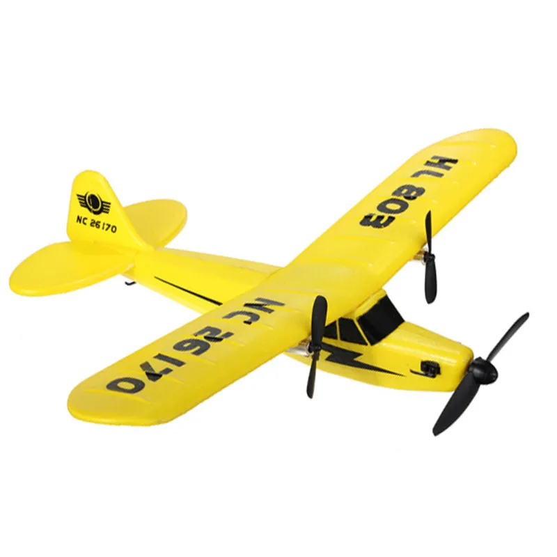 HuaLe HL803 2.4G Upgraded PIPER J3 CUB NC26170 RC Remote Control Airplane RTF
