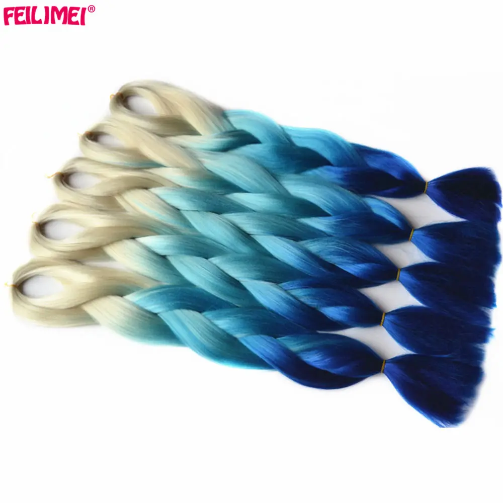 blonde ombre blue hair___