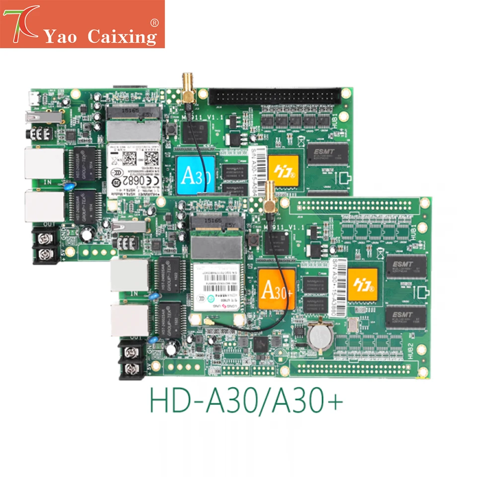 

HD-A30 controller with wifi rj45 usb asynchronous control card p2 p2.5 p3 p4 p5 p6 p8 p10 rgb full color led screen