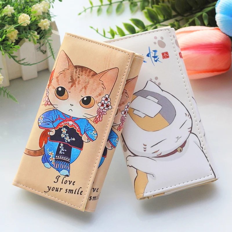 

Women Wallet Cards Holder Fashion Lady Purses Long Money Coin Purse Notecase Clutch Female Wallets Pocket Cartoon Cat Handbags