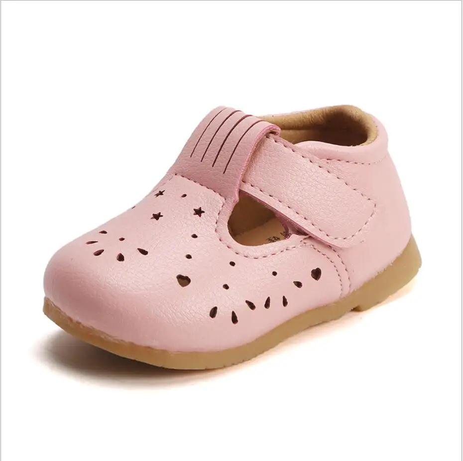 

Summer Baby Walking Shoes Hollow Baby Shoes Girl/boy Leather Soft Soles Baby Slip-resistant Shoes Hollow Baby Shoes