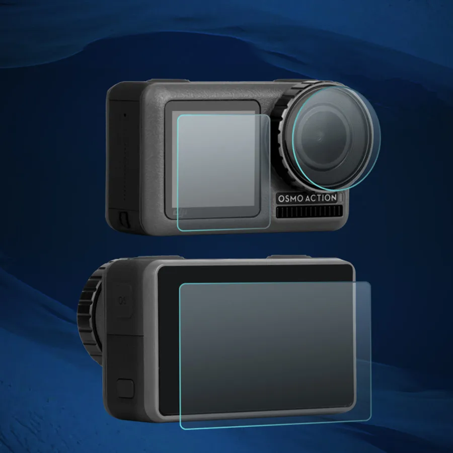 

New Arrival Tempered Glass For DJI Osmo Action Screen Protector Lens Protective Film Screen Action Sport Camera Accessories