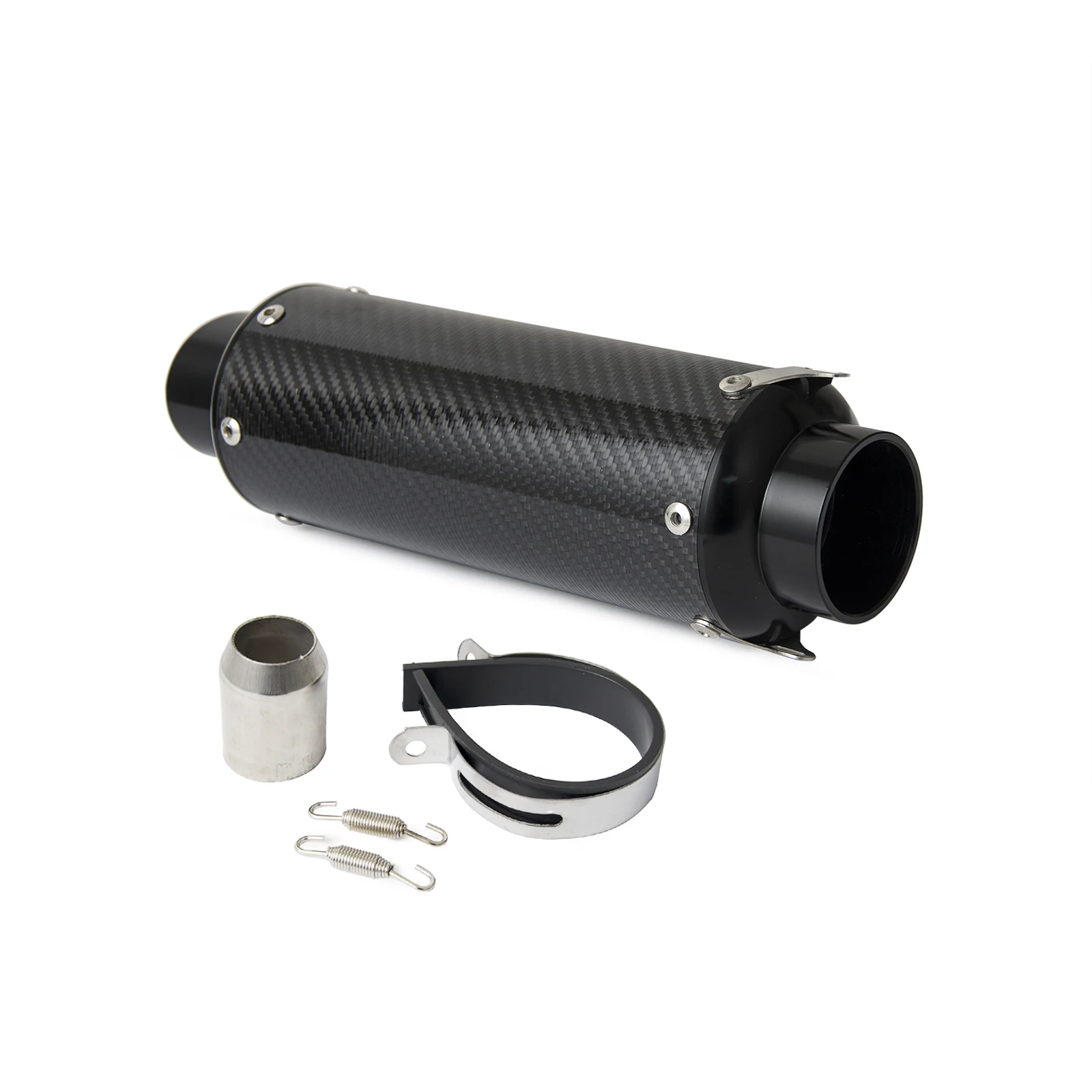 NICECNC Universal Carbon Fiber 51mm Slip On Motorcycle