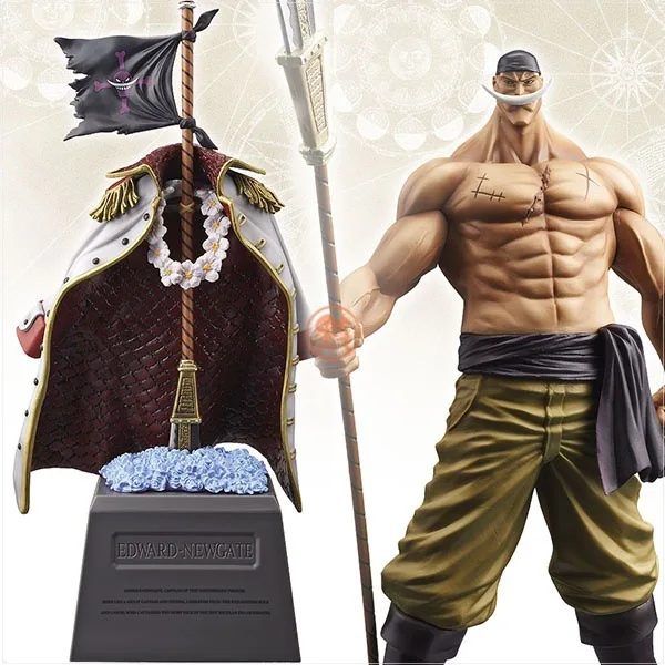 

Anime One Piece Four emperors White beard Daddy Edward Newgate Figure Model Toys