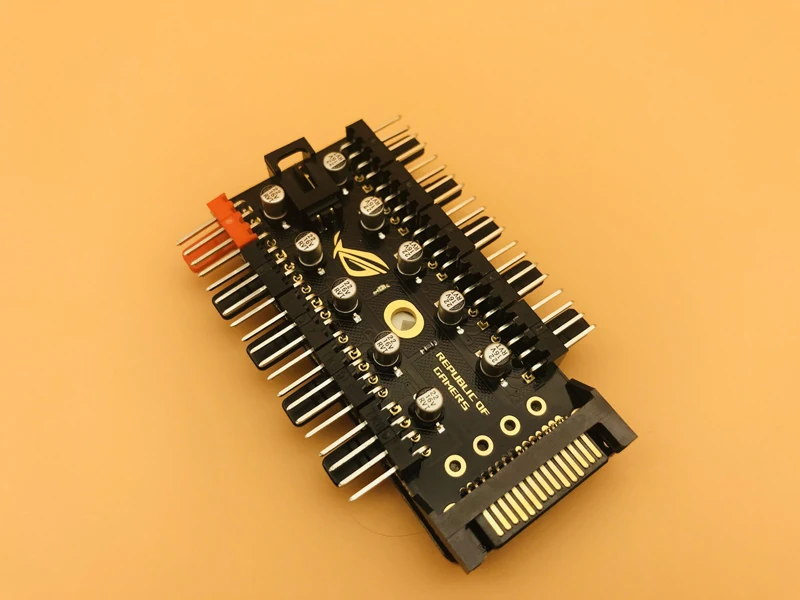 Newest 1 to 10 PC Cooling Fan Hub Splitter LED Cable PWM SATA 12V Power Supply Speed Controller Adapter For Bitcoin Miner Mining