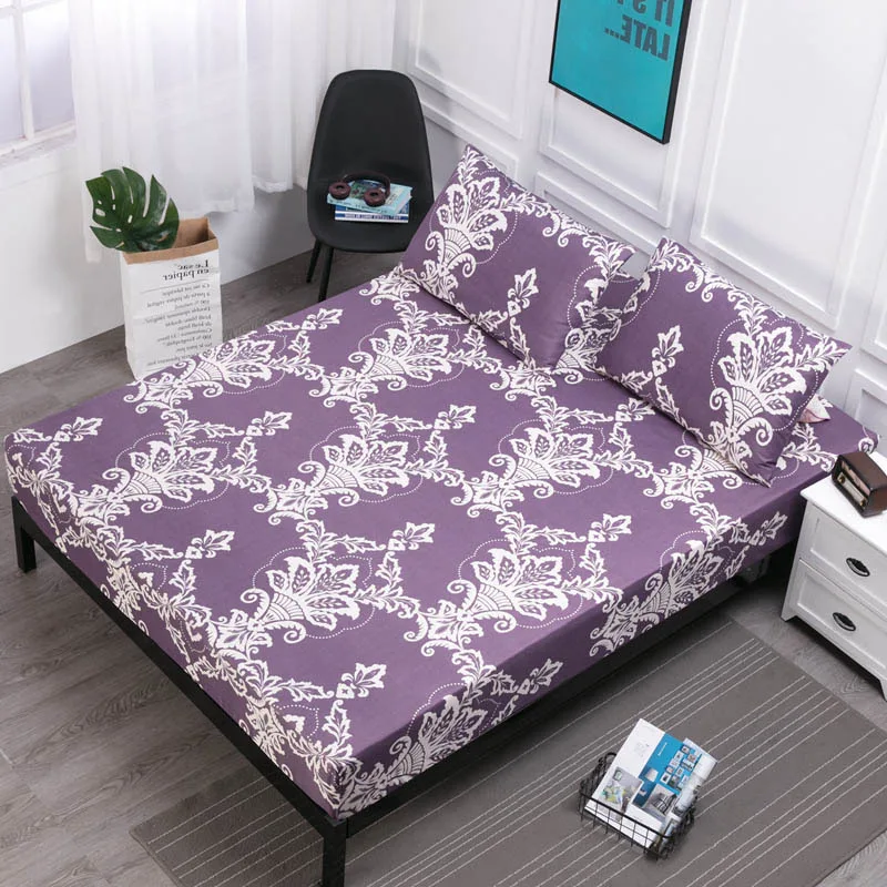  Waterproof Mattress Cover Four Corners With Elastic Band Comfortable Breathable Fitted Sheet For Be
