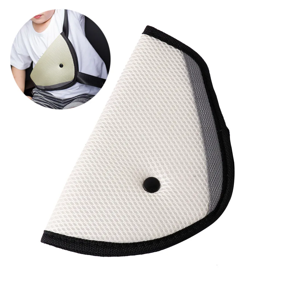 

1Pc New Triangle Baby Car Safety Seat Belts Adjuster Clip Accessories Child Protector Seat Belts & Padding Interior Accessories