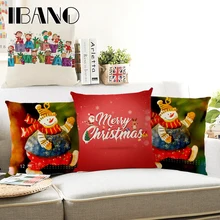 Christmas Pillow Cover 45x45cm Cushion Cover Polyester&Linen Car Pillow Case Christmas Decorations For Home 1PCS/Lot Christmas Pillow Cover 45x45cm Cushion Cover Polyester&Linen Car Pillow Case Christmas Decorations For Home 1PCS/Lot