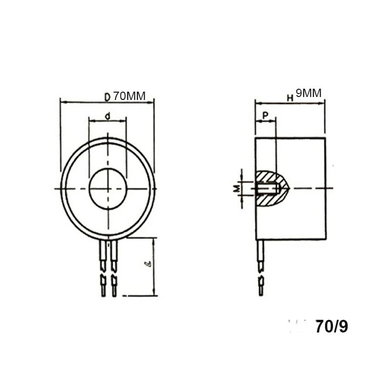  70/9 Holding Electric Magnet Lifting DC 6V 12V 24V 20kg/200N Pure Copper Coil Solenoid Sucker Elect
