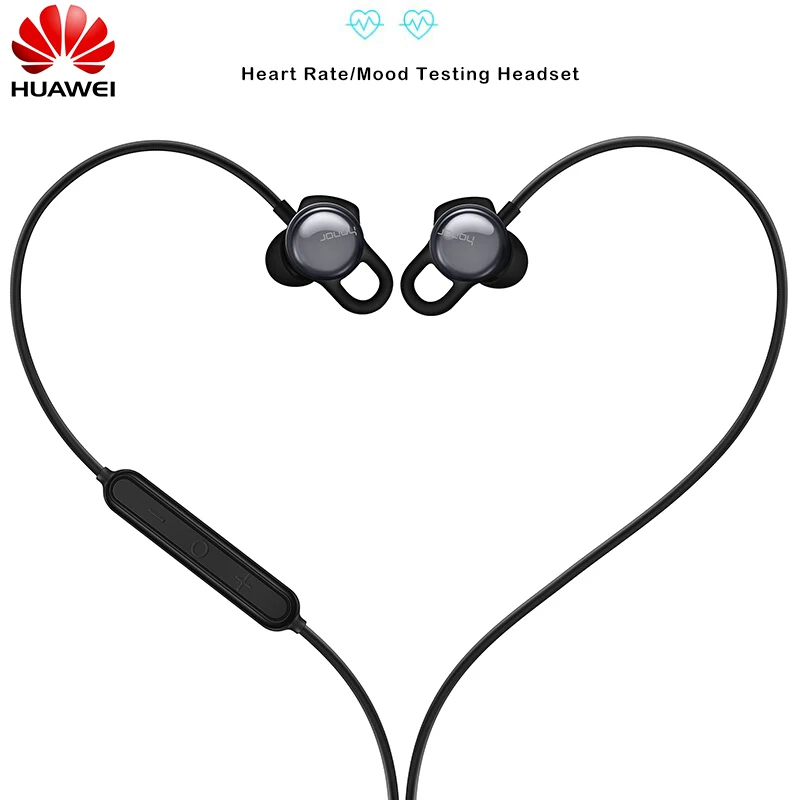 

2018 Original Huawei Honor AM16 Earphone 3.5mm With Mic APP Heart Rate Mood Testing Sport Earphones For Huawei P20 Honor Mate 10