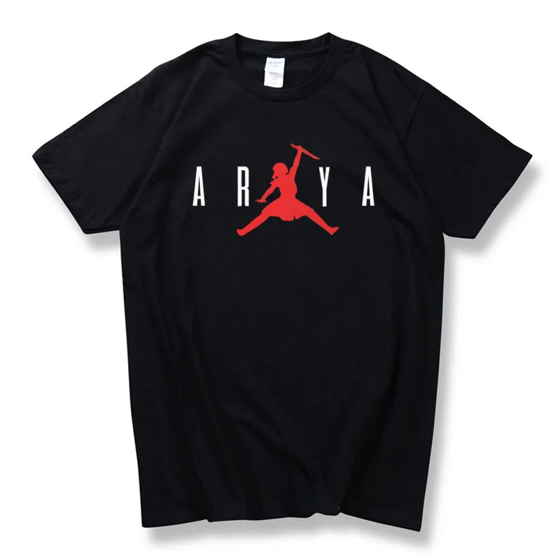 

Power game THRONES T-shirt Arya Stark today does not wear T-shirt Summer Man cool fashion design round neck T-shirt