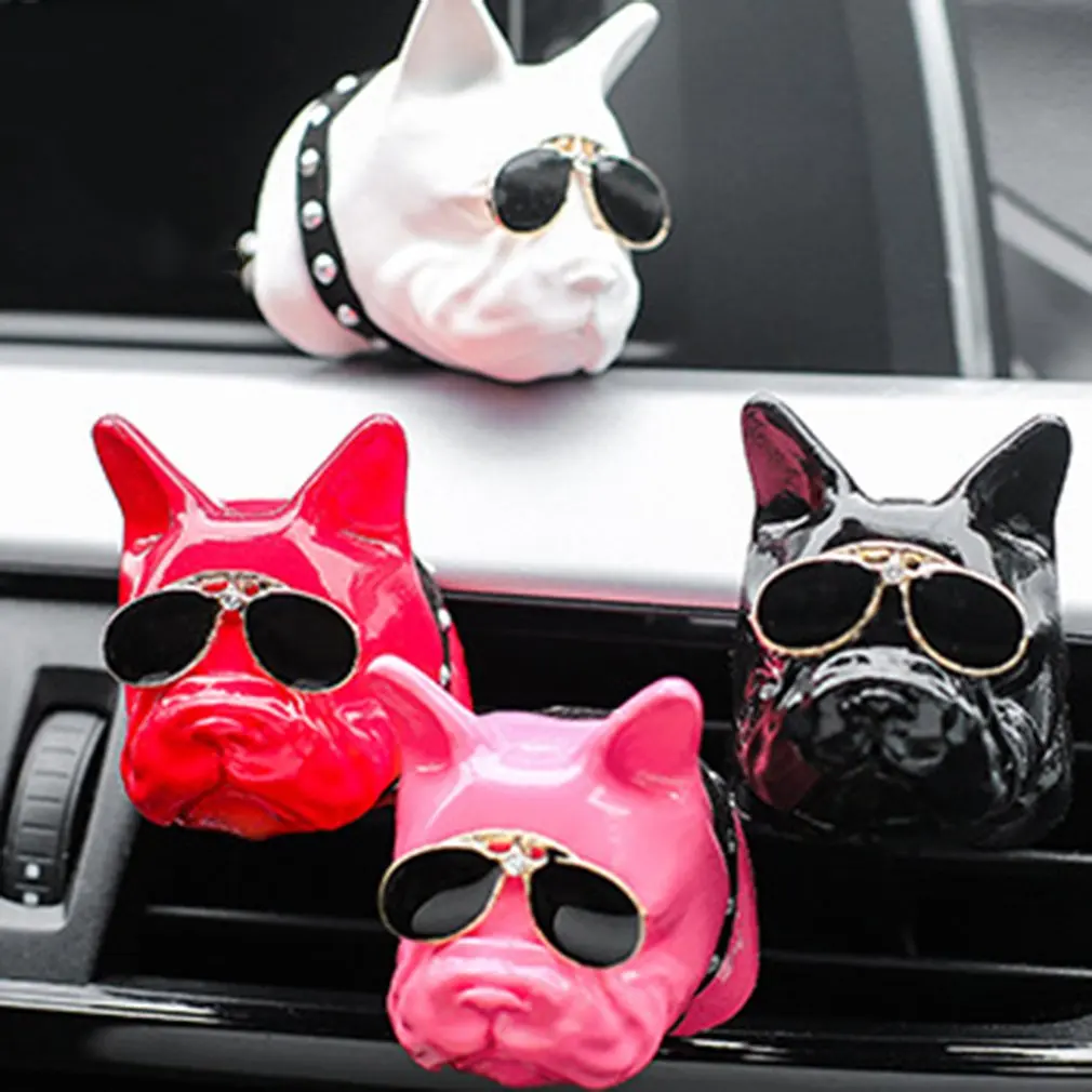 Креативные Автомобильные украшения бульдог автомобильный парфюм приборная панель авто украшение бык собака освежитель воздуха интерьер Ароматерапия