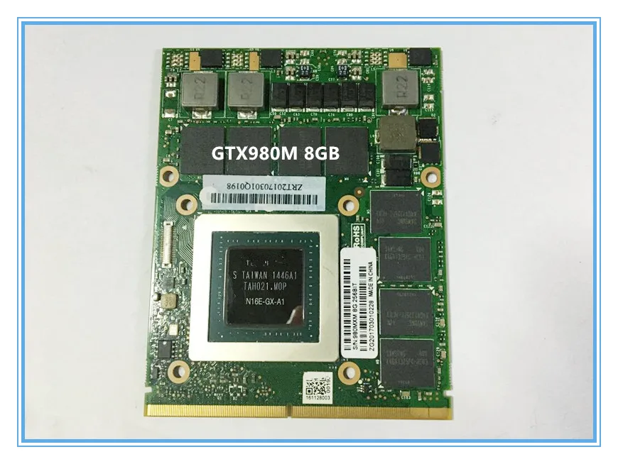GTX980M GTX 980M Видео Vga Графика карты 8 Гб карта GDDR5 N16E-GX-A1 MS-1W0H1 для ноутбука MSI GT80 gt70 16F3 16F4 1762 1763