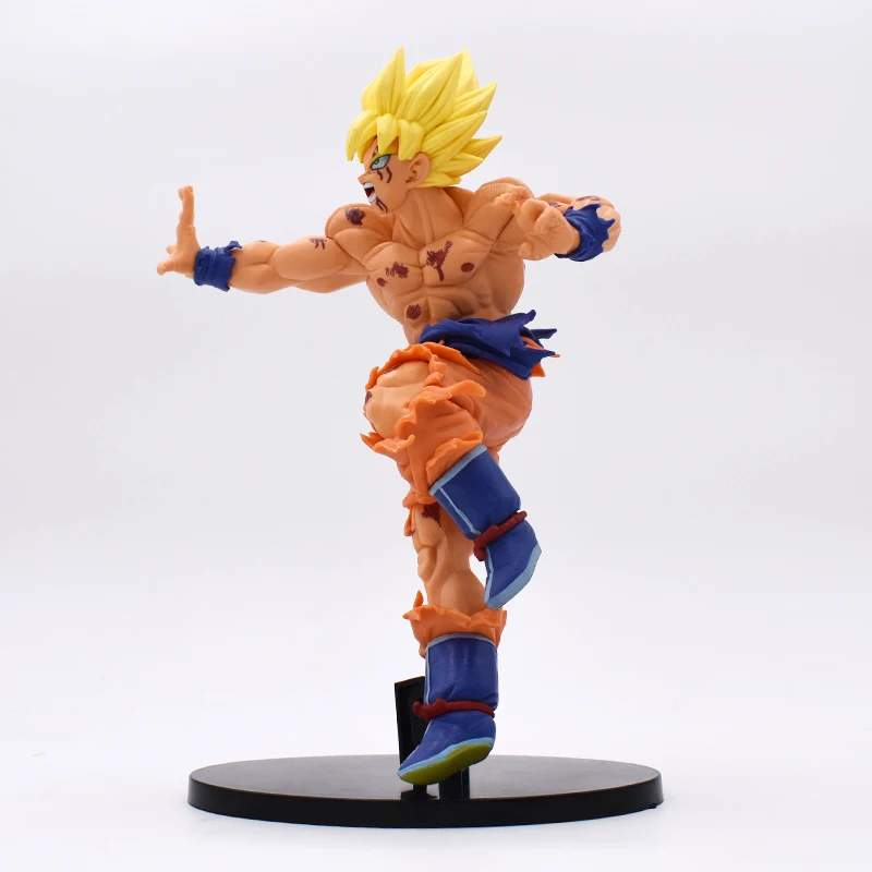 Son Goku 22cm Dragon Ball Z Budokai Super Saiyan Son Goku PVC Action Figure Model Toys Gift For Friend Free Shipping