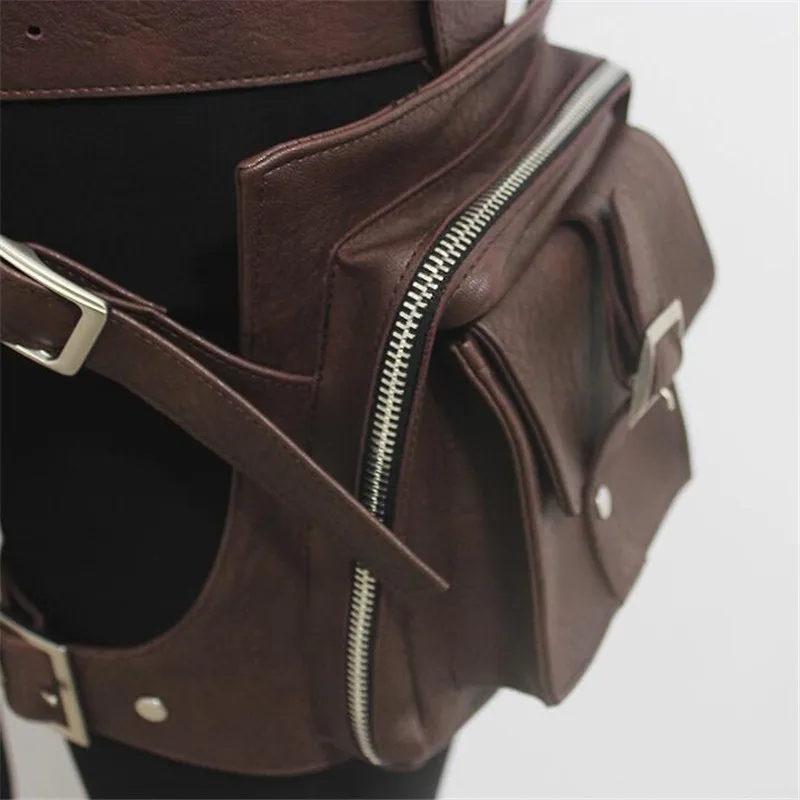  Game PUBG Playerunknown's Battlegrounds Cosplay Costumes Props Pocket Waist Bag PU Chicken Dinner